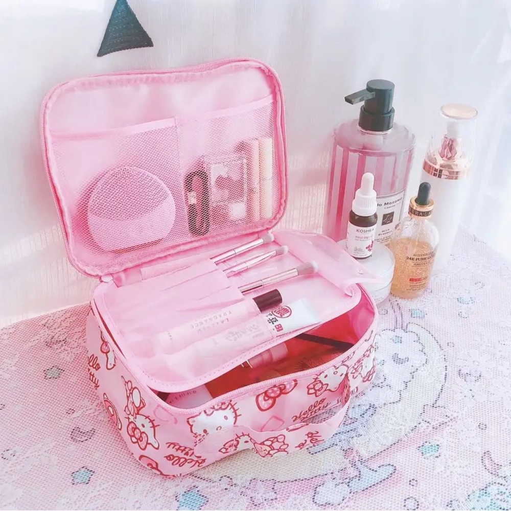 Hello kitty cosmetic bag